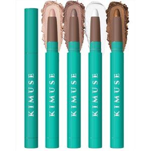 KIMUSE Eyeshadow Stick 4 Colors Set Long Lasting Waterproof Natural Glow Makeup